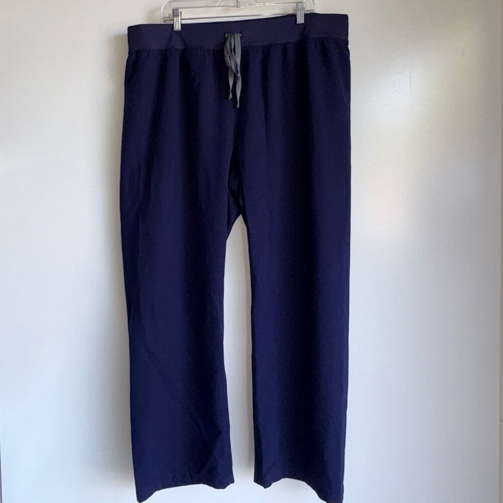 Figs Navy Straight Leg Pants